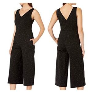 Lysse NWT Heather Black Ponte Sleeveless Wide Leg Jumpsuit